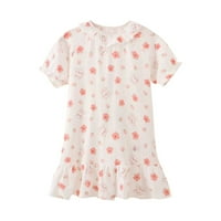 Djevojka zečja cvjetarska haljina Summer kratki rukav Peplum Hemline Home Nosite do godine ljetna odjeća