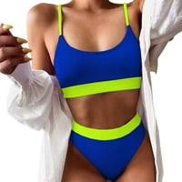 Ženski kupaći kostimi Ženski modni bikini postavio je dva kupaća kostima u boji