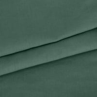 Cotonie pamučna posteljina za ženske gumb s dugim rukavima niz labavi fit casual v-izrez na vrhu casual