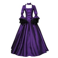 Ženske vintage retro gotičke haljine s dugim rukavima dugačke haljine rane pristupne ponude za odrasle