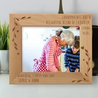 Bake i bake su presretna mješavina stambenog stambenog djela personalizirani drveni okvir-10 8 smeđi