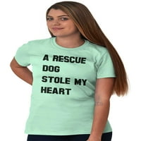 Spasilački pas ukrao srce usvajanje kućnih ljubimaca Ženska grafička majica Tees Brisco Brends L