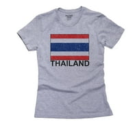 Zastava Tajlanda - specijalna vintage izdanje ženske pamučne sive majice