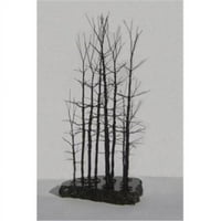 Žica Bonsai Skulptura drveća - šumska scena, crna