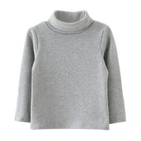 Yuanyu 0-4y toddler djevojka pulover duks Turtleneck vrhovi čvrste majice Dječji pulover majica s dugim