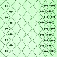 Ahgly Company Zatvoreni pravokutnik Solid smaragdno zelene moderne prostirke, 7 '9 '