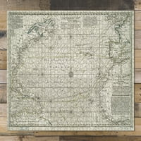 Puzzle-1740-09- Mapa Londona Nova karta ogromnog Atlantskog okeana: Izlaganje sjedišta rata, kako u