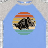 Inktastični dinosaur Triceratops skelet Vintage poklon dječaka majica ili majica mališana