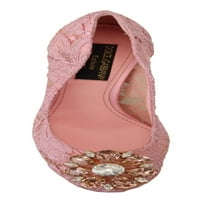 Dolce Gabbana Pink Taormina Crystal Pumpe Pastelne cipele