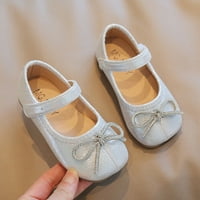 DMQupv Little Girls kratke čizme Sole okrugli nožni nosač cipele za cipele cipele cipele cipele Silver