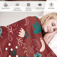 Boho cvjetni bacao je pokrivač s jastučnicima za sve sezone ultra-meko baca posteljine pokloni za žene