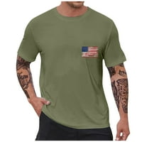 FOPP prodavač muških majica za neovisnost, muške američke zastave Grafičke majice kratki rukav američki