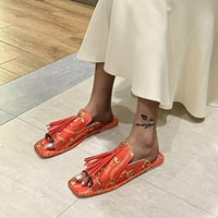 Ženske klizne sandale - modni casual obrub Otvoreni nožni prste novi stil cvjetni ljetni smalni sandale