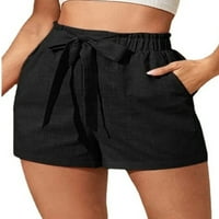 LUMENTO Žene Plažne kratke hlače Casual široke noge kratke vruće hlače Baggy Bermuda ljetne kratke hlače