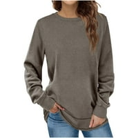 Dezed ženske majice čišćenje ženskog modnog pada zimskog pulover sa dugim rukavima s dugim rukavima