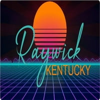 Raywick Kentucky Vinil Decal Stiker Retro Neon Design