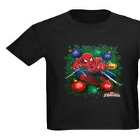 Cafepress - Holiday Spider Man Dečji tamna majica - Dečja tamna majica