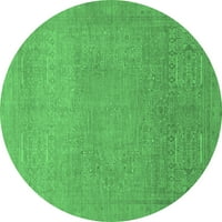 Ahgly Company u zatvorenom okruglom sažetkom smaragdno zelene moderne prostirke, 6 'okruglica