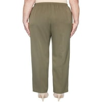 Alfred Dunner ženske kolorene opruge odvijaju proporcionalne srednje hlače, paun, 12