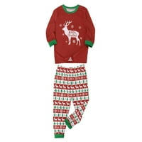 Kayannuo Christmas pidžama za obiteljski čišćenje Pajama Men Hlače Ženske pidžame Božićska dječja djeteta