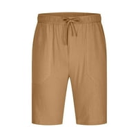 Muške lagane ljetne kratke hlače Plus veličina labavih fit pamučnih kratkih kratkih kratkih čašica za