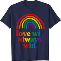 Drvo Love će uvijek osvojiti ponos čireti dječji djecu LGBT quote zabavna majica