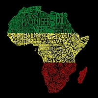 Majica umjetničke umjetničke umjetničke umjetnosti - zemlje u Africi