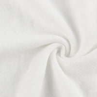 Bazyrey ženske vrhove modne ženske casual labave bijele majice Leptir Print kratki rukav Top multicolor