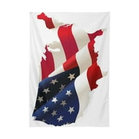 Popcreation USA mape zastava stolnjak