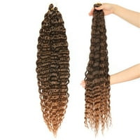 Paketi za kosu WIG Brazilska kosa tkanje snopa prirodna crna boja valovita kosa