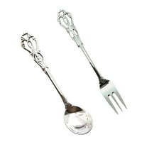 Spoon viljuške vilice za spoonsetsset fork pribor za jelo za pribor za jelo sa salatom sa salatom oblikovana