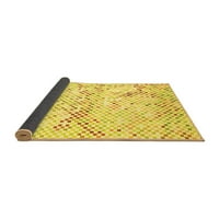 Ahgly Company Zatvoreni kvadrat Sažetak žute prostirke savremene površine, 5 'kvadrat