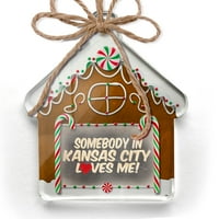 Ornament je otisnuo jedan oboren neko u gradu Kansas me voli, Missouri Božić Neonblond