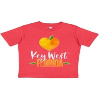 Inktastični ključ zapadna Florida narandžasta u srcu poklon dječaka malih dječaka ili majica mališana