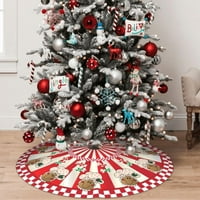 Suncokret uzorak božićna suknja Veliki Xmas Tree Mat tradicionalni ukrasi za odmor za odmor