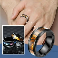 Shell Titanium prsten Muškarci Popularni izvrsni prsten Jednostavni nakit Popularni dodaci Prstenovi