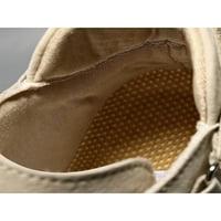 Sanviglor Men Boots Fau Kožne cipele za gležnjeve Ručno šivanje stanova Haljina Ležerne prilike za nelik
