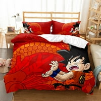 Cool Dragon Ball Z anime krevet posteljina set Twin pune kraljevske kraljevske veličine Goku Saiyan