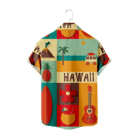 Ljetna plaža Ljeto Muška havajska dječaka Djeca Vintage 3D Ispiši labave majice Muška majica Modna odjeća,
