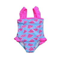 FESFESFES TODDLER Baby Kids Girls Striped Ispis Jednodijelni kupaći kostimi s rukavima za kupaći kostim
