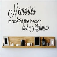 Dizajnerska sjećanja na zidu napravljene na plaži traju životnog vijeka za život nadahnut quote x20