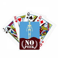Ilustracija ljudskog tijela B Prednji Peek Poker igračka karta Privatna igra