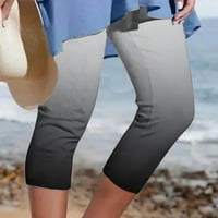 Yievt capris za žene casual lounge hlače Ljetna ušteda za čišćenje ženskih elastičnih struka atletski