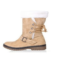 Daefulne žene tople cipele okrugle nožne cipele za snijeg plišano oblaganje zimsko čizme hladno vrijeme