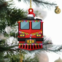 Privjesak za automobilski autobus za automobilski autobus sa personaliziranim božićnim stablom
