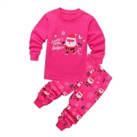 Dječaci pidžama za dječje dječake Božić Božić Santa Claus Xmas pidžamat set pamuk PJS Toddler Sleep