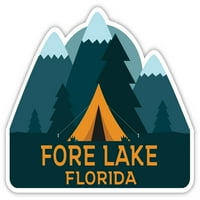 Na fore za jezero Florida Suvenir Magnet Magnet Camping TENT dizajn