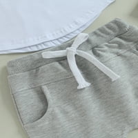 Arvbitana Toddler Baby Boys Sportska odjeća bez rukava prsa bez rukava + nacrt kratkih hlača Ljetna