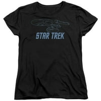Star Trek - Enterprise Outline - Ženska majica kratka rukava - XX-velika