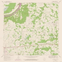 Mapa Topo - Callisburg Texas Quad - USGS - 23. 28. - Sjajni saten papir